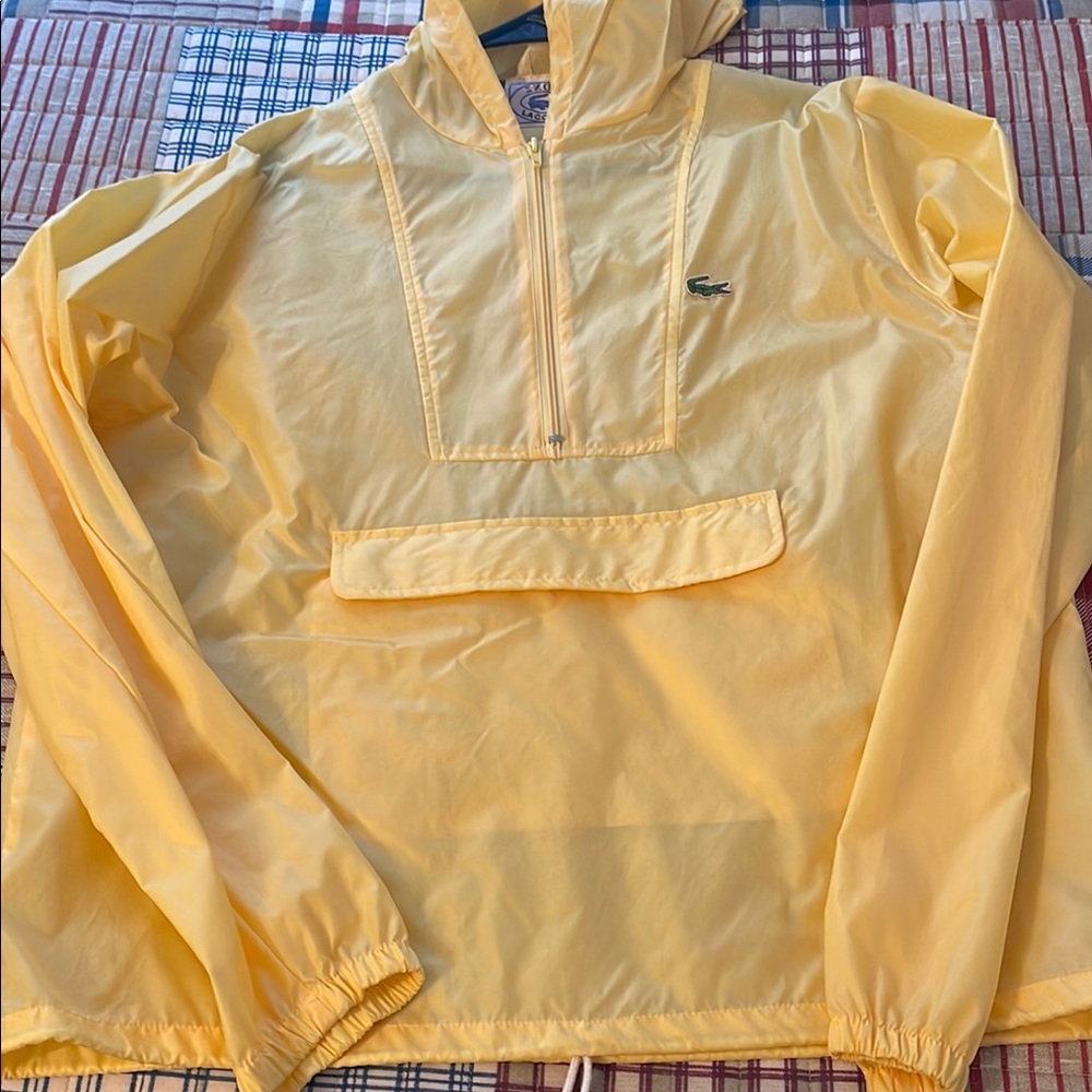 Lacoste Yellow Windbreaker Jacket